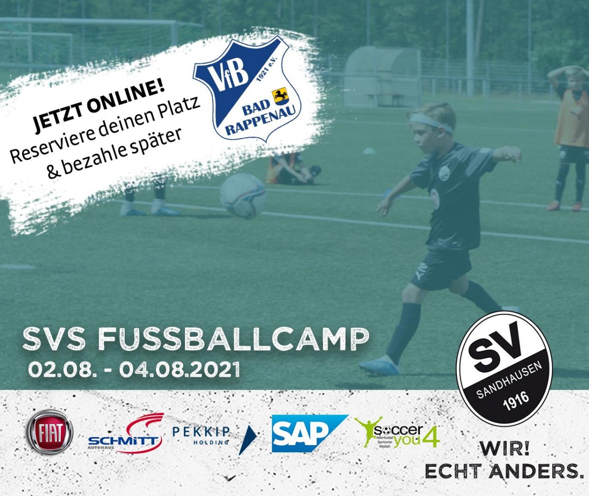 Sommer Fußball Camp August 2021 in Bad Rappenau